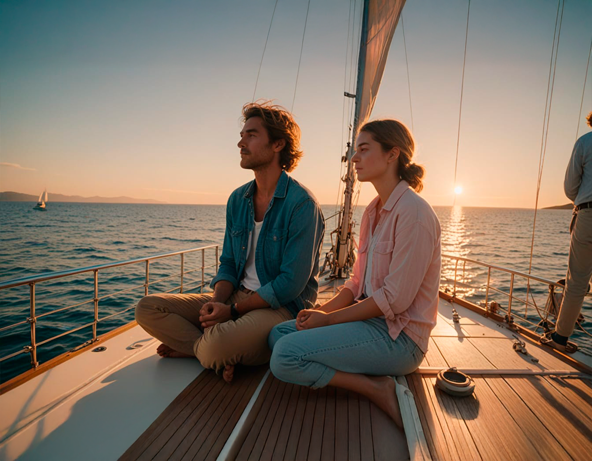 Meditación guiada en el mar
